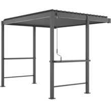 Kovový altán s ruční roletou