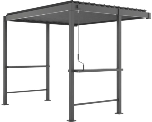 Kovový altán s ruční roletou