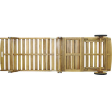 Detailní pohled na dřevěné lehátko