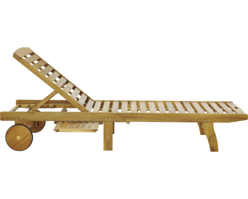Dřevěné lehátko s kolečky