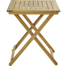 Čtvercový skládací dřevěný stůl pro venkovní použití