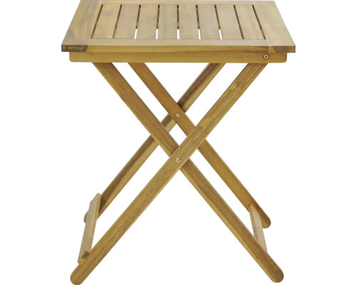 Čtvercový skládací dřevěný stůl pro venkovní použití