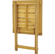 Skládací dřevěný stůl pro venkovní použití