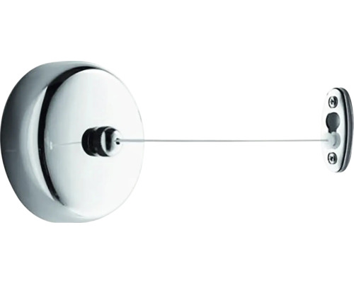 Zatahovací šňůra na prádlo pro montáž na stěnu