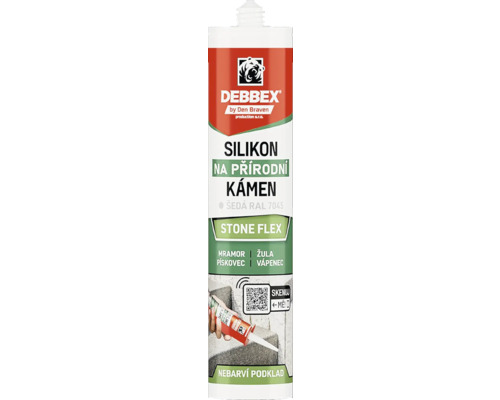 Silikon Stone Flex 280 ml šedý Debbex silikon na přírodní kámen