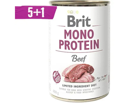Brit Mono Protein Hovězí konzerva pro psy, bez lepku, 400 gramů
