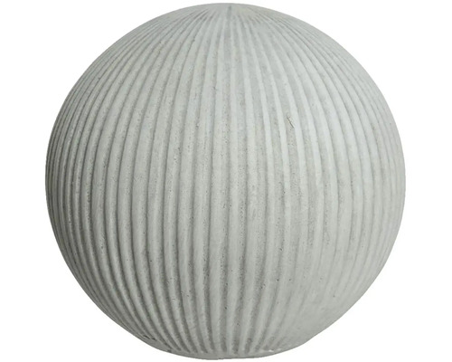 Dekorační koule z betonu s rýhovanou strukturou