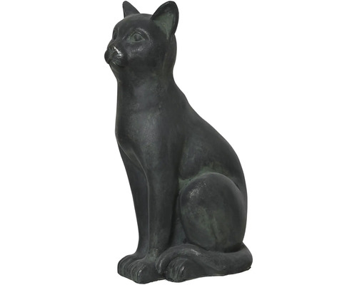 Dekorativní sedící figurka kočky pro venkovní použití