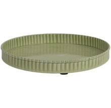 Kulatá keramická forma na quiche s vroubkovaným okrajem