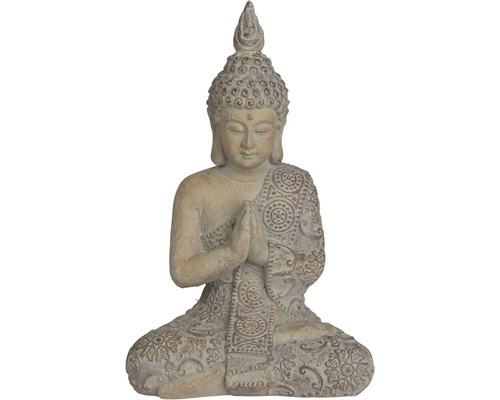 Figurka Buddhy v lotosové pozici se sepjatýma rukama jako dekorace