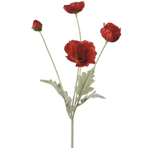 Umělá kytice vlčích máků se čtyřmi květy