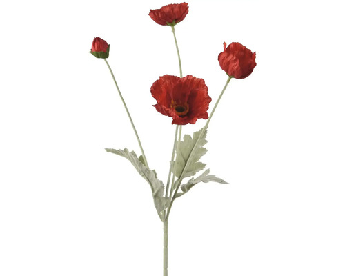 Umělá kytice vlčích máků se čtyřmi květy