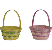 Dva pletené košíky na Velikonoce s držadlem
