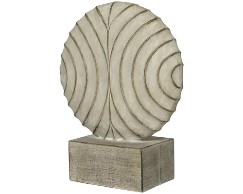 Dekorativní socha s kruhovým vzorem na podstavci