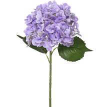 Umělá hortenzie s květní hlavou a listy