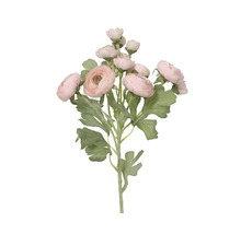 Umělá kytice pryskyřníků s květy a listy