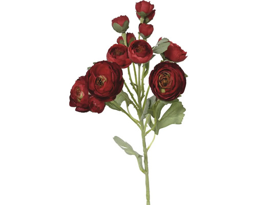 Umělá kytice pryskyřníku s červenými květy