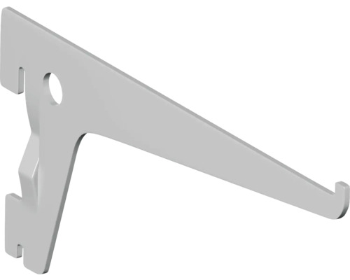 Konzola 1 drážky, D 150 mm, stříbrná Držák police pro nástěnné police