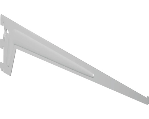 Konzola 1 drážka 3 háčky, D 500 mm, stříbrná Konzole police z kovu