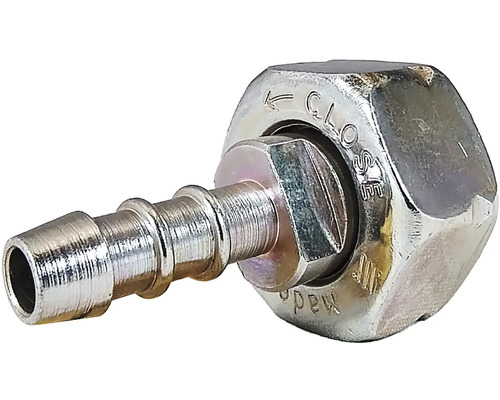 Kovová hadicová spojka s uzavírací funkcí