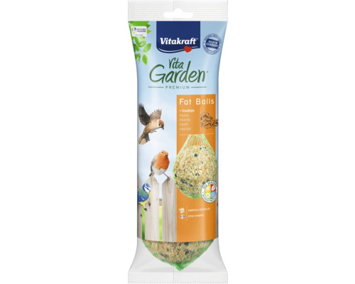 Vitakraft Vita Garden Premium tukové koule s hmyzem v sáčku
