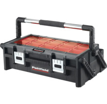 Box na nářadí Pattfield s rukojetí a průhledným víkem
