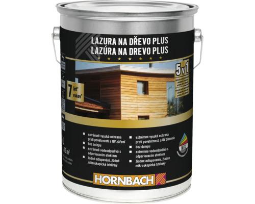 Plechovka lazury na dřevo Plus