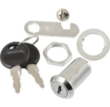 Sada nábytkového zámku s cylindrickou vložkou, dvěma klíči a montážním příslušenstvím
