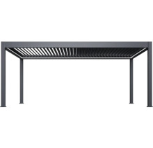 Pergola s lamelovou střechou pro design zahrady a terasy