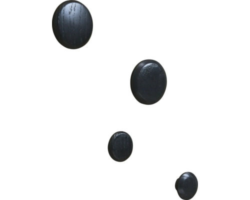 Čtyři dřevěné nábytkové knoflíky