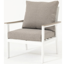 Zahradní židle s područkami, sedákem a opěrným polštářem