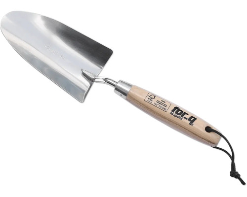Nerezová zahradní lopatka s dřevěnou rukojetí od společnosti for_q