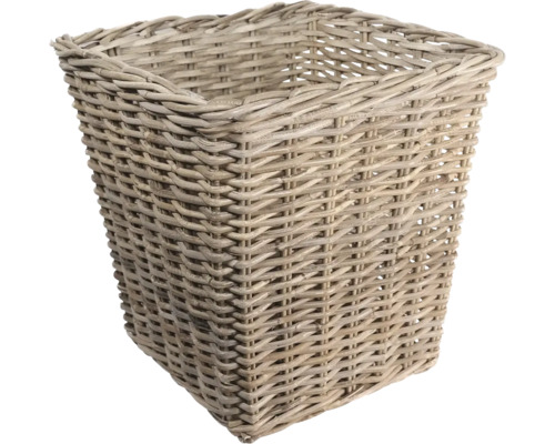 Proutěný koš Leah kužel 28 x 28 x 28 cm přírodní Proutěný koš z přírodního materiálu