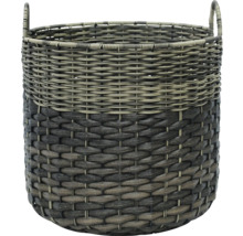 Kulatý pletený koš s držadly