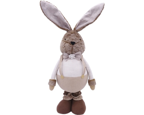 Plyšový zajíc s šlemi a motýlkem