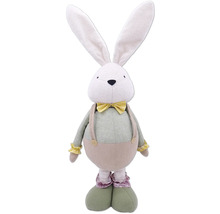 Plyšový zajíc s motýlkem a šlemi