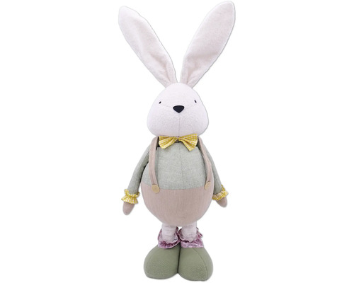 Plyšový zajíc s motýlkem a šlemi