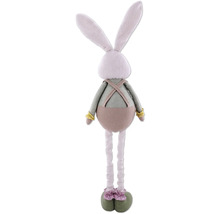 Látková hračka zajíc s lacláči jako dekorace