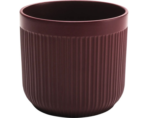 Žebrovaný květináč z keramiky