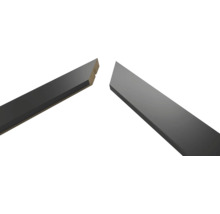 Dva šedé profilované rámy na obrazy v řezu