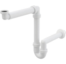 Bílý sifon pro umyvadlo