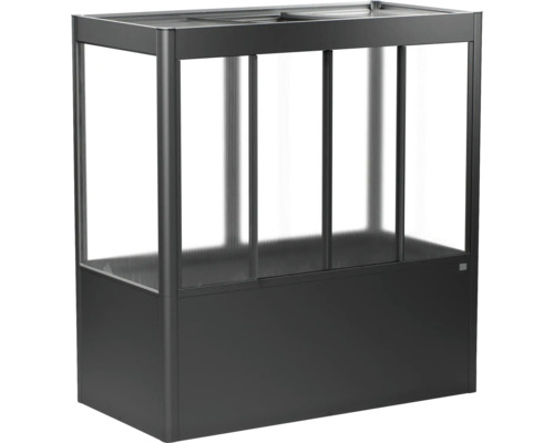 Zahradní pařeniště s průhlednými stěnami pro pěstování rostlin