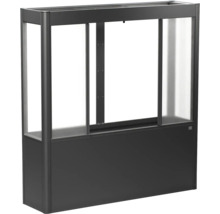 Plastový vyvýšený záhon s posuvnými okny