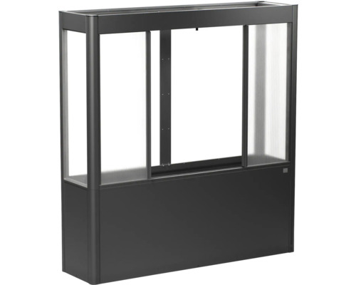 Plastový vyvýšený záhon s posuvnými okny