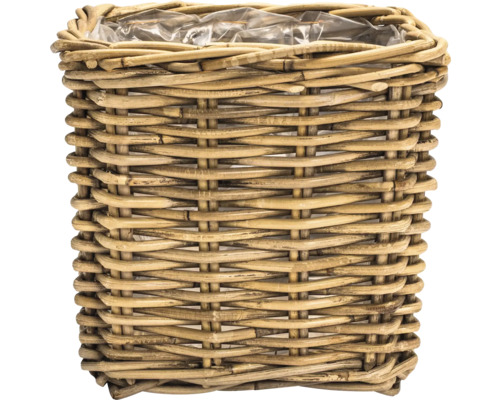 Pletený květináč s plastovou vložkou