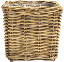 Kulatý květináč z ratanu