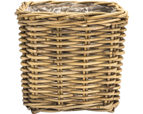 Kulatý květináč z ratanu