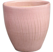 Keramický květináč s rýhovaným povrchem