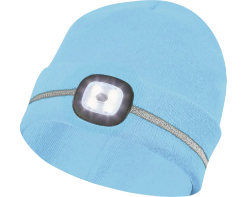 Pletená čepice s integrovanou LED svítilnou