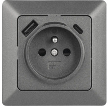Zásuvka s USB a USB-C portem